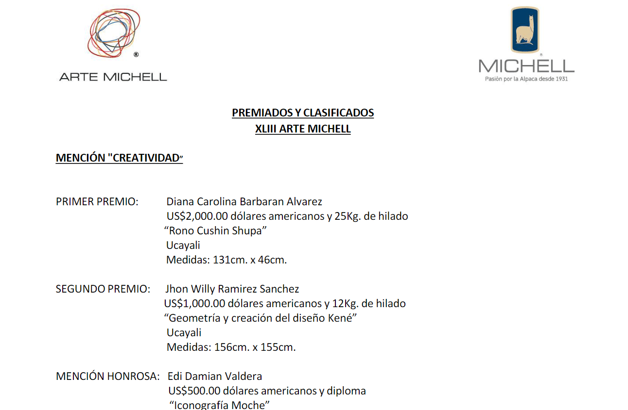 Ganadores y clasificados