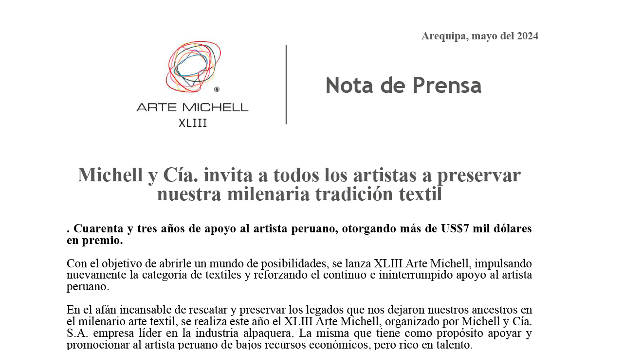 Nota de Prensa